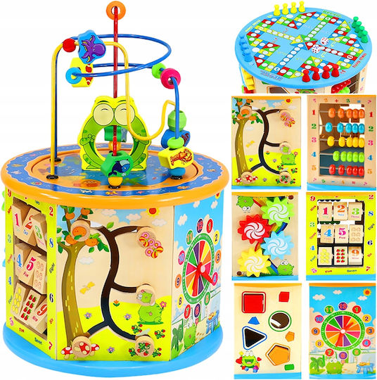 Zola Activity Centre 8 Boards Multicoloured Wooden Development Toy for Child's Intelligence
