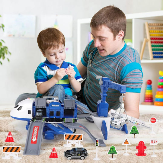 Large Police Plane Zola Multifunctional Foldable Parking Crane Cars Included Dimensions 37-63