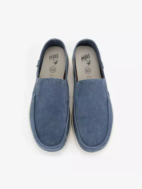 Walk In Pitas Men's Loafers Blue