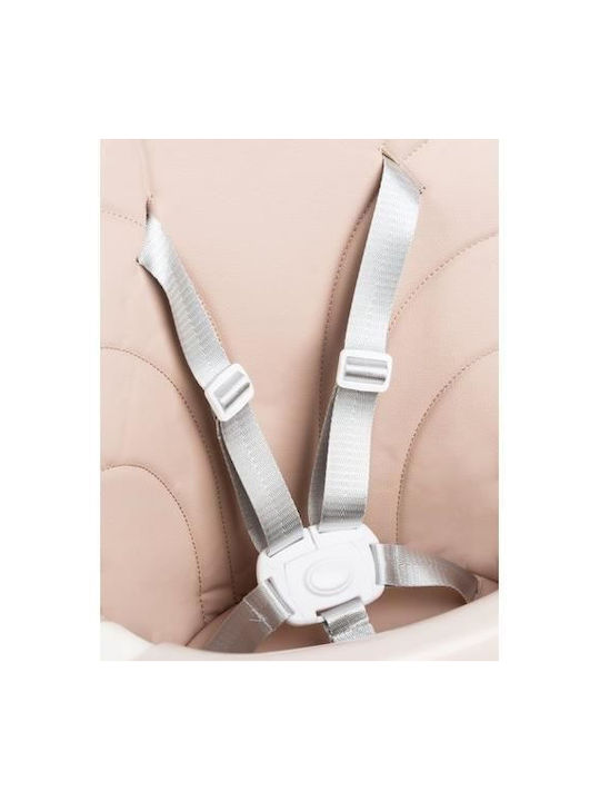 Kruzzel Καρεκλάκι Φαγητού 3 in 1 με Ρυθμιζόμενο Ύψος Pink