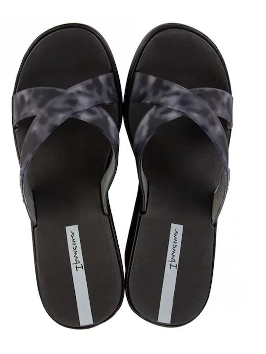 Piccadilly Women's Platform Flip Flops Black