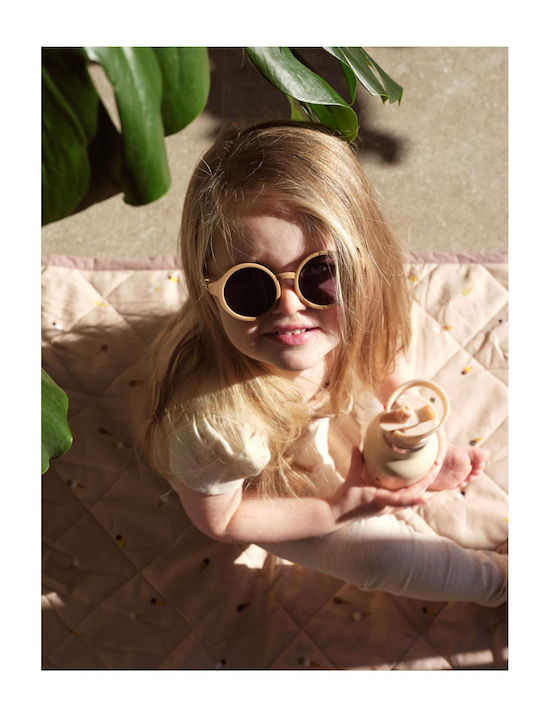 Filibabba Butterfly Kids Sunglasses Beige for 4-7 Years