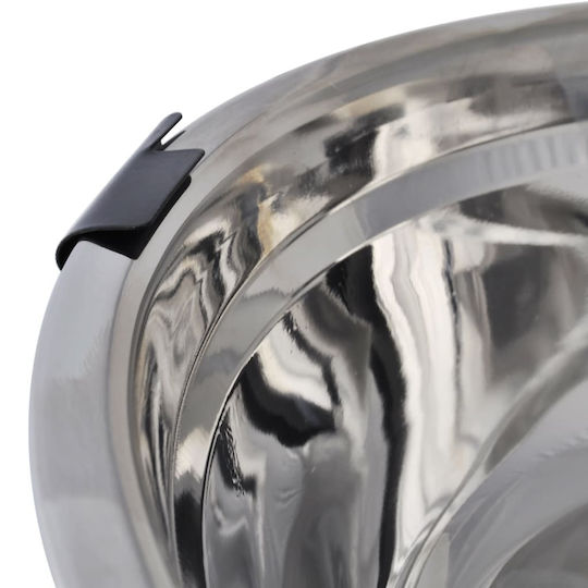vidaXL Stainless Steel Food & Water Bowl for Dog & Cat 2 x 1lt 10cm 2 Pieces