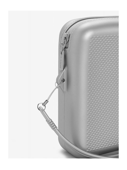 Damen Necessaire Beach in Silber Farbe 17cm