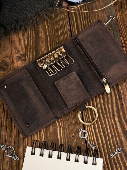 Paolo Peruzzi T-49-br Universal Leather Key Case