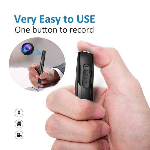 Cameră Ascunsă Stilou 1080p cu Slot pentru Card de Memorie