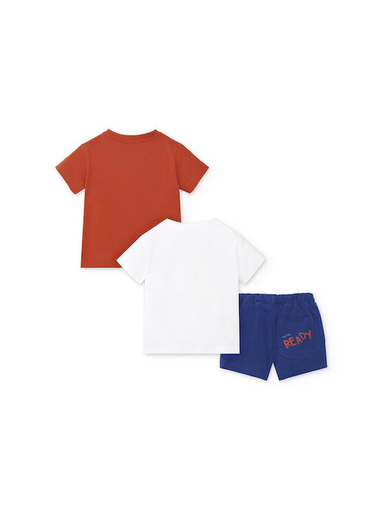 Tuc Tuc Kids Set with Shorts Summer 3pcs Orange