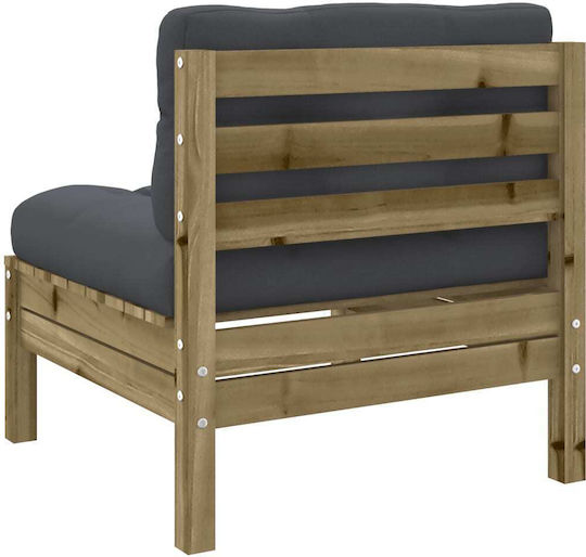 vidaXL Outdoor Lounge Set 8 Pieces Anthracite with Pillows