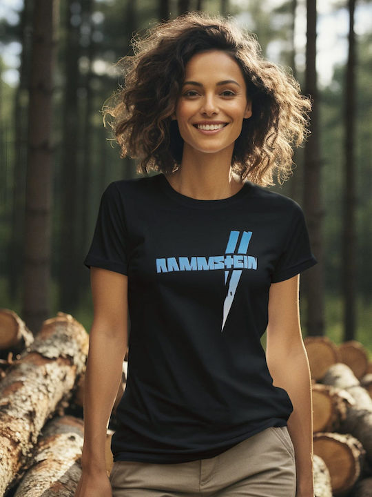 Softworld Rammstein Weisses Kreuz Blau T-shirt