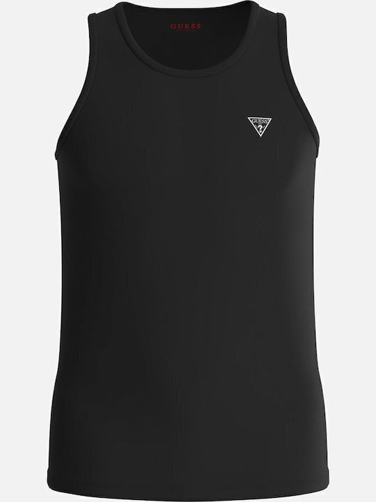 Men's Undershirt Short-sleeved in Black Color