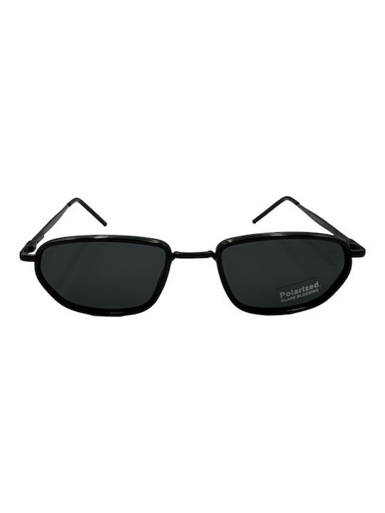 V-store Sunglasses with Black Frame and Black Polarized Mirror Lens POL9001BLACK