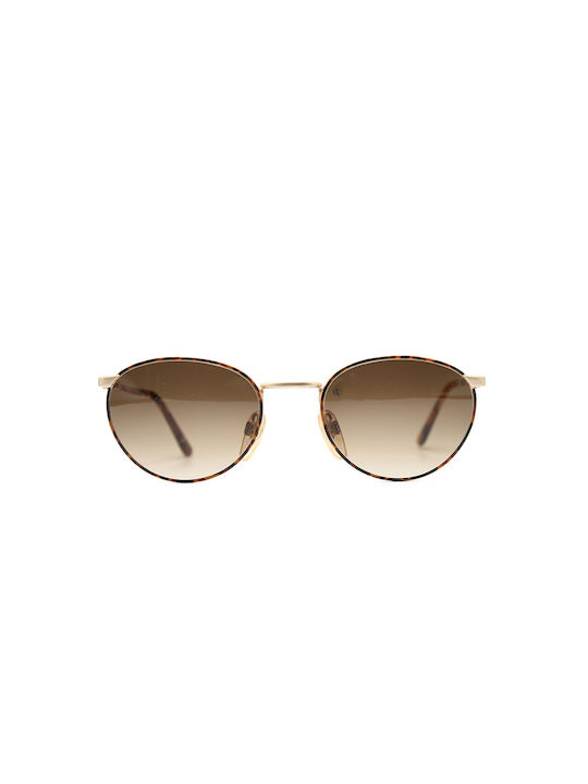 Metropolis Sunglasses with Gold Tartaruga Metal Frame and Brown Gradient Lens 8686-200-0