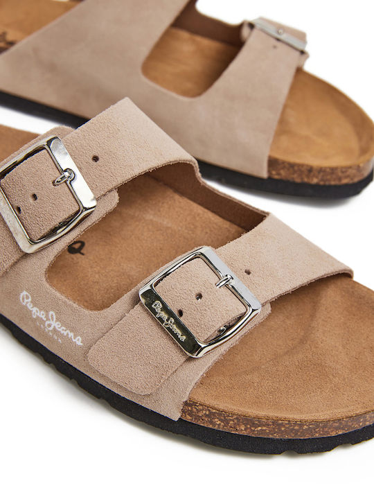 Women's Beige Flat Sandals