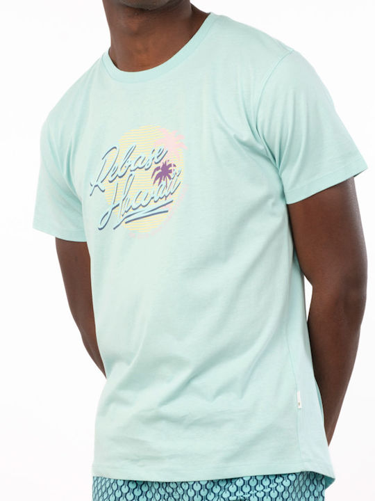 Rebase Herren T-Shirt Kurzarm Aqua