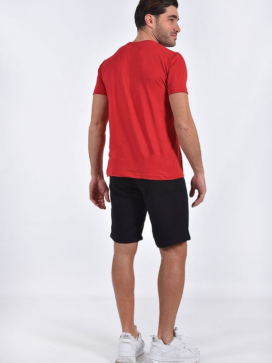 Clever Men's Short Sleeve T-shirt RED