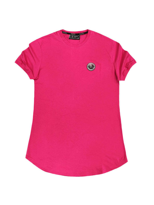 Vinyl Art Clothing Men's Short Sleeve T-shirt Fuchsia