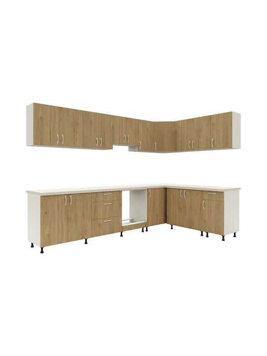 Karo Cabinet Wall Natural/alb 60x30x60cm