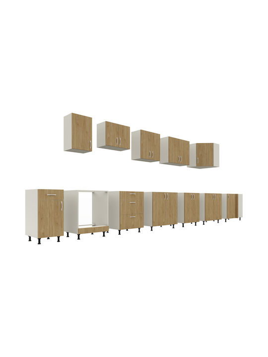 Karo Floor Cabinet Lemn Natural/alb 40x50x80pcs