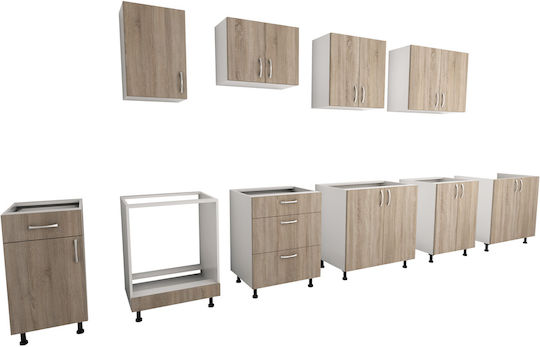 Karo Stejar Sonoma Inchis/alb 60x30x60бр