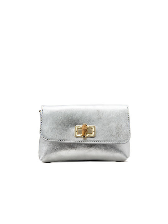 Matchbox Leder Damen Tasche Crossbody Silber