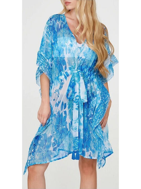 Lynne Damen Kaftan Strand Blau