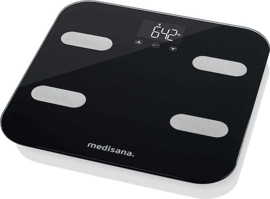 Medisana BS 602 Smart Badezimmerwaage mit Körperfettmessung in Schwarz Farbe