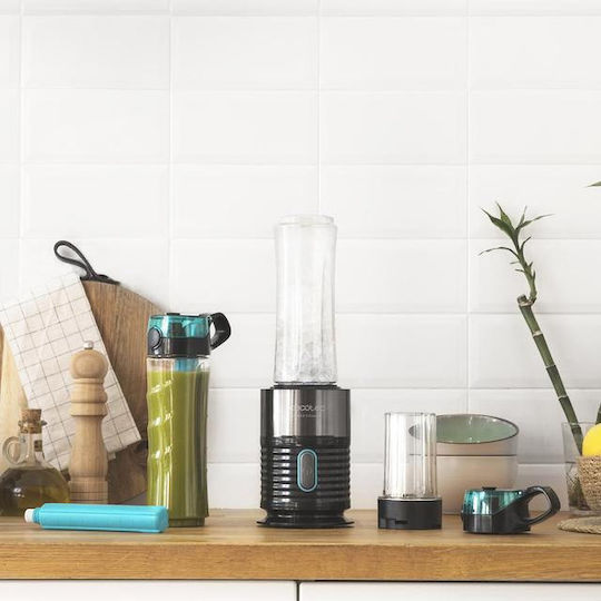 Cecotec Power Titanium Μπλέντερ με Πλαστική Κανάτα 600 ml 650W Inox
