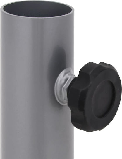 vidaXL Стойка за чадър от Метал Silver 32x32x30см