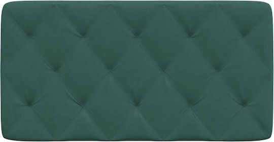 vidaXL Fabric Bed Headboard Cushion Dark Green 102x48cm