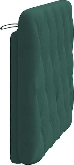 vidaXL Fabric Bed Headboard Cushion Dark Green 102x48cm