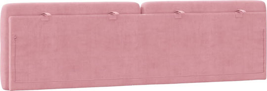 vidaXL Μαξιλάρι για Κεφαλαρι Υφασμάτινο Ροζ 182x48cm