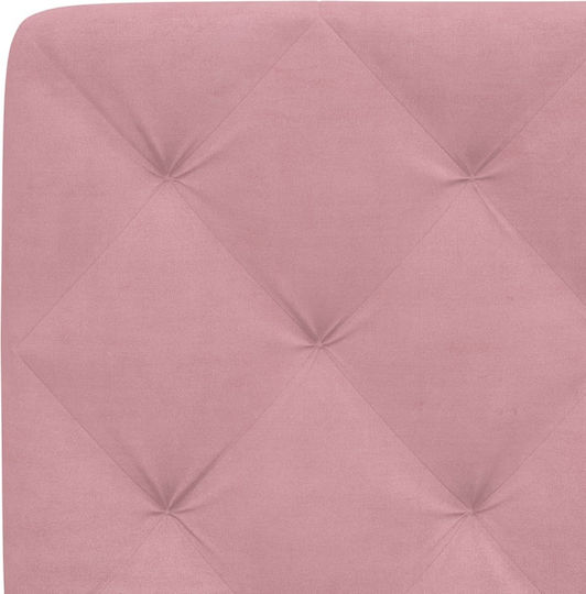 vidaXL Stoff-Kopfstütze Für Bett Rosa 92x48cm