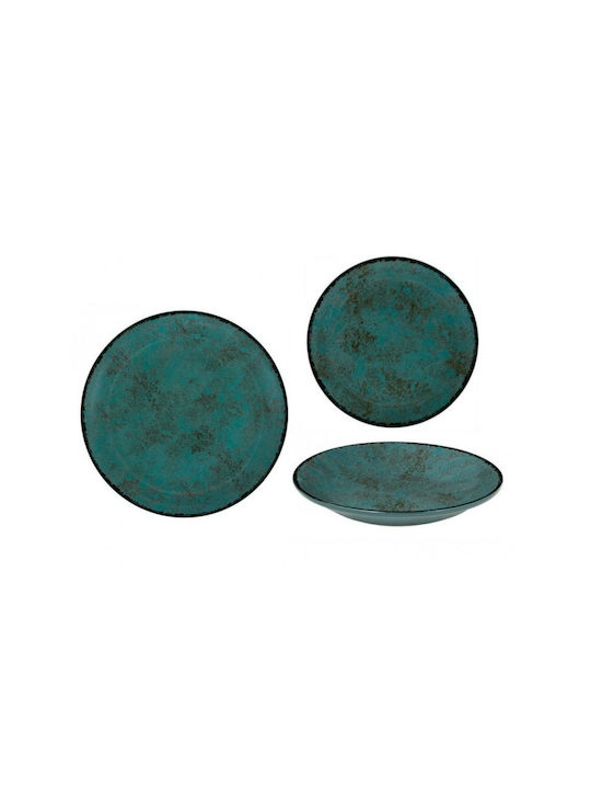Oriana Ferelli Teal Porcelain Dinnerware Set 20pcs