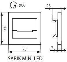 Kanlux Lamp Wall LED White 10cm