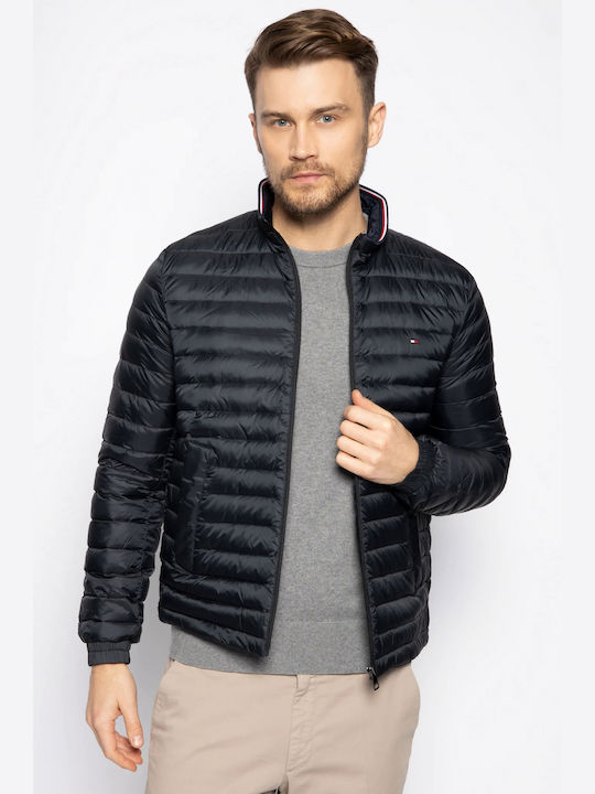 Tommy Hilfiger Core Geacă pentru bărbați Puffer BLACK