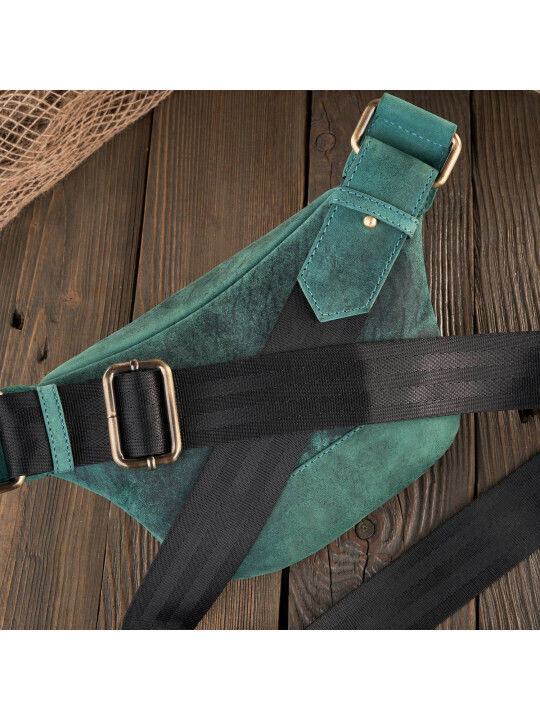 Leather Belt Bag Green