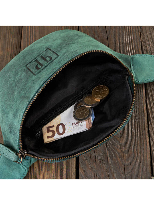 Leather Belt Bag Green