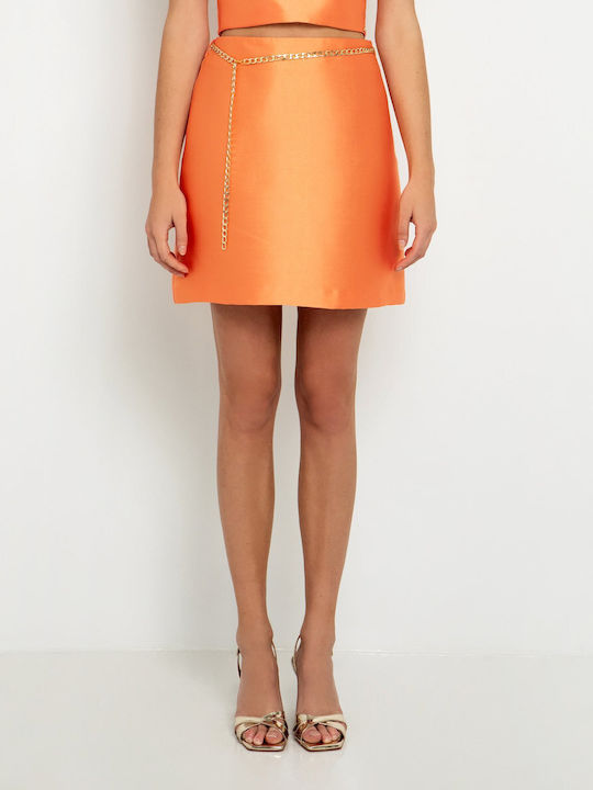 Toi&Moi Skirt in Orange color