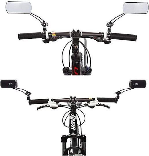 Motorcycle Mirrors 2 Pieces Gray