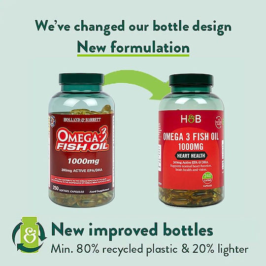 Holland & Barrett Omega 3 Fish Oil Fish Oil 1000mg 240 caps