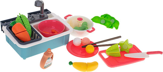 Children's Kitchen Set Zola Sink Cooking Accessories Velcro Plastic Multicoloured