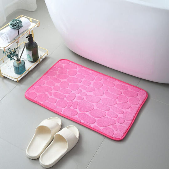 Αντιολισθητικό Πατάκι Μπάνιου Pink 60x40εκ.
