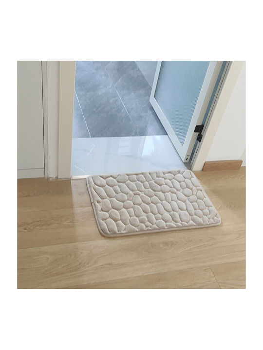 Rutschfest Badematte Synthetisch,Polyester/Cotton/Leather Rechteckig Pink 60x40cm