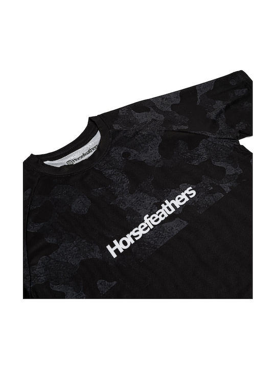 Horsefeathers Ανδρική Κοντομάνικη Μπλούζα Mountain Bike Μαύρη