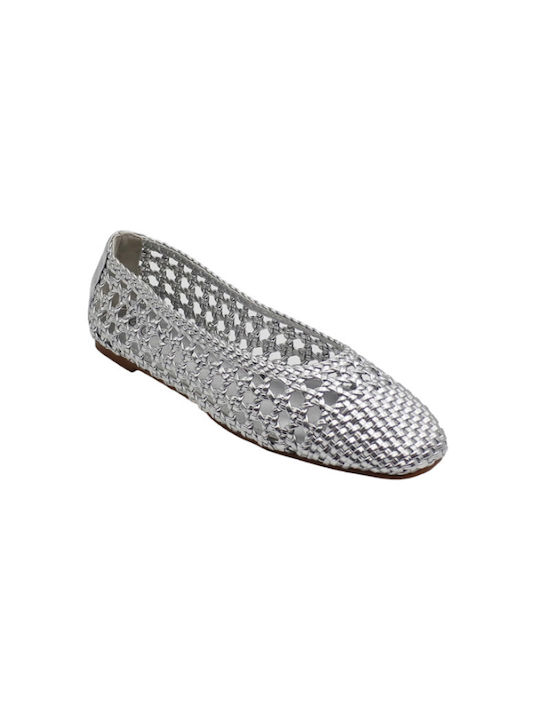 Envie Shoes Damen Ballerinas in Silber Farbe