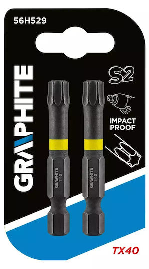 Graphite Σετ 2 Μύτες Κατσαβιδιού Torx