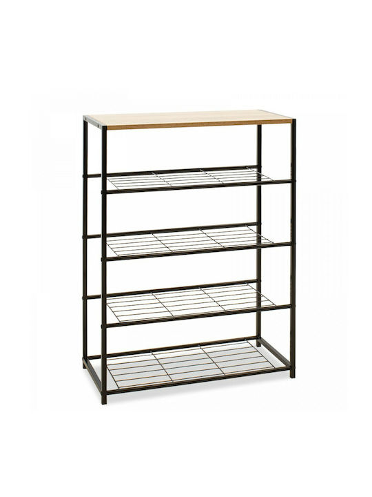 Ramon Metallic Shoe Organizer Beige 63x30x83cm