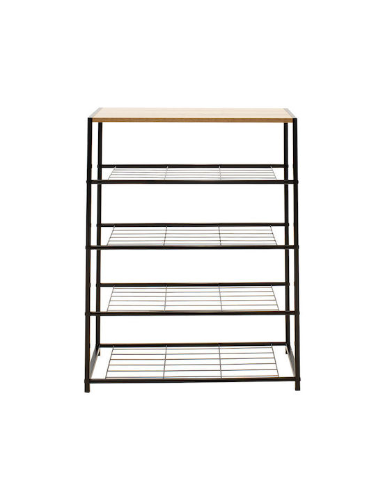 Ramon Metallic Shoe Organizer Beige 63x30x83cm