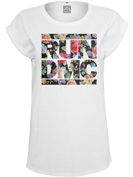 Miss Tee Mt416-00220 Women's Sport T-shirt Floral White