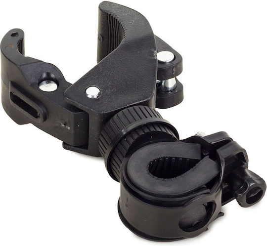 Ajustable Bike Mount Zola Clips D16-46mm Flashlight 20-35mm Frame Black